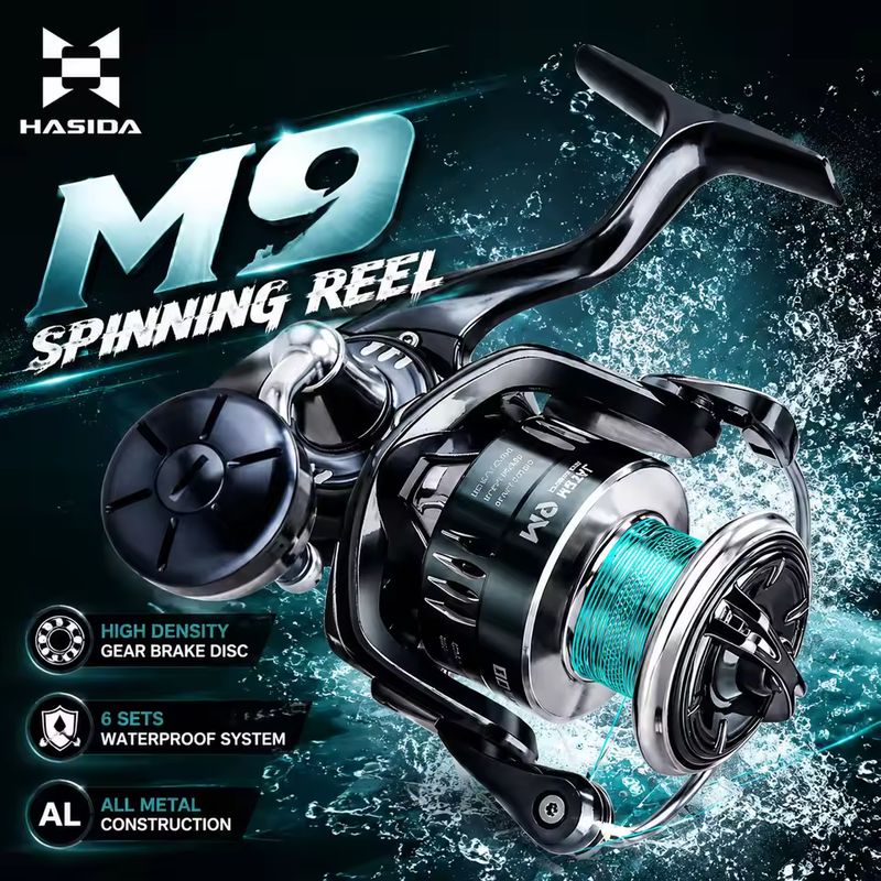 Trolling Reel - HASIDA M9 Spinning Reel Full Metal