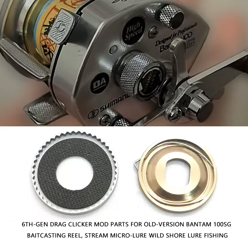 Spincast Reel - 6th‑Gen Drag Clicker Mod Parts For