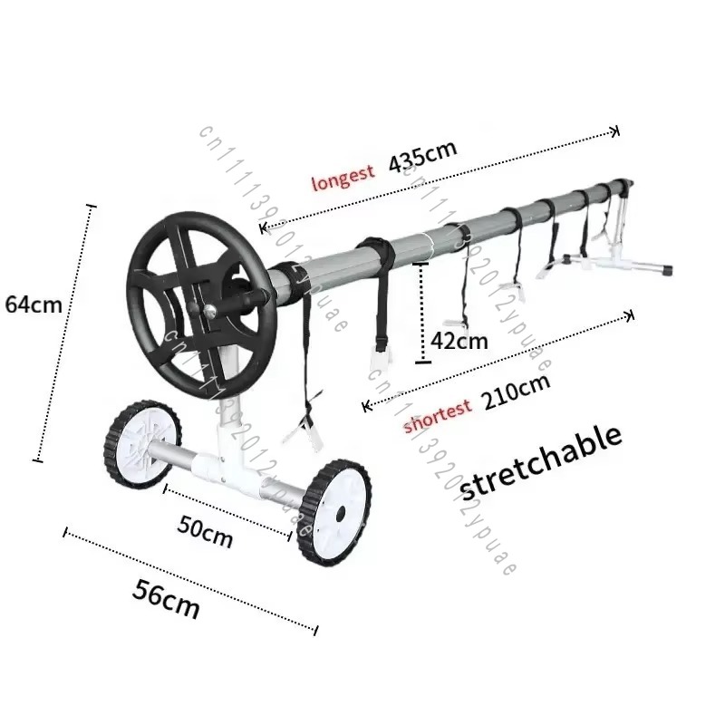 Black Movable Aluminum Pool Co - огляд і ціна Reel Cover