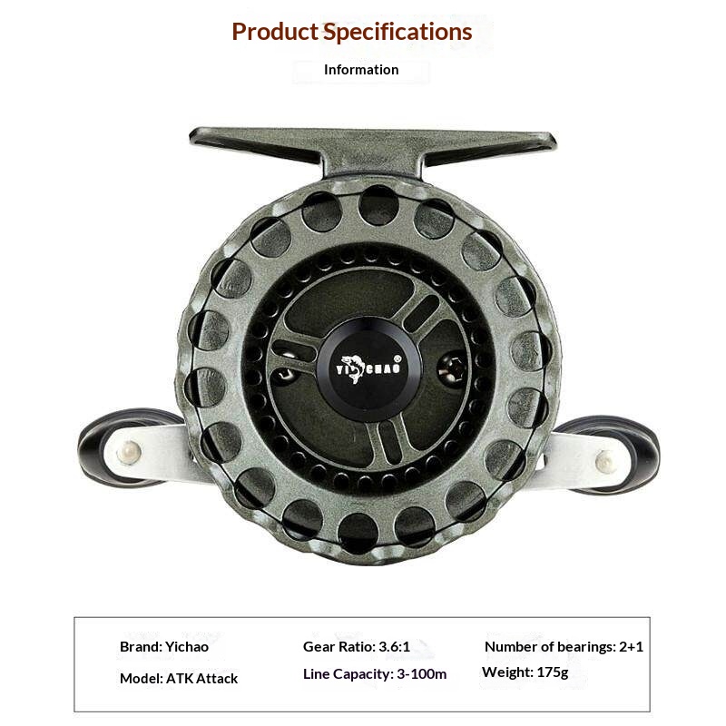 YI CHAO Atk Raft Fishing Reel  - огляд і ціна Ice Fishing Reel